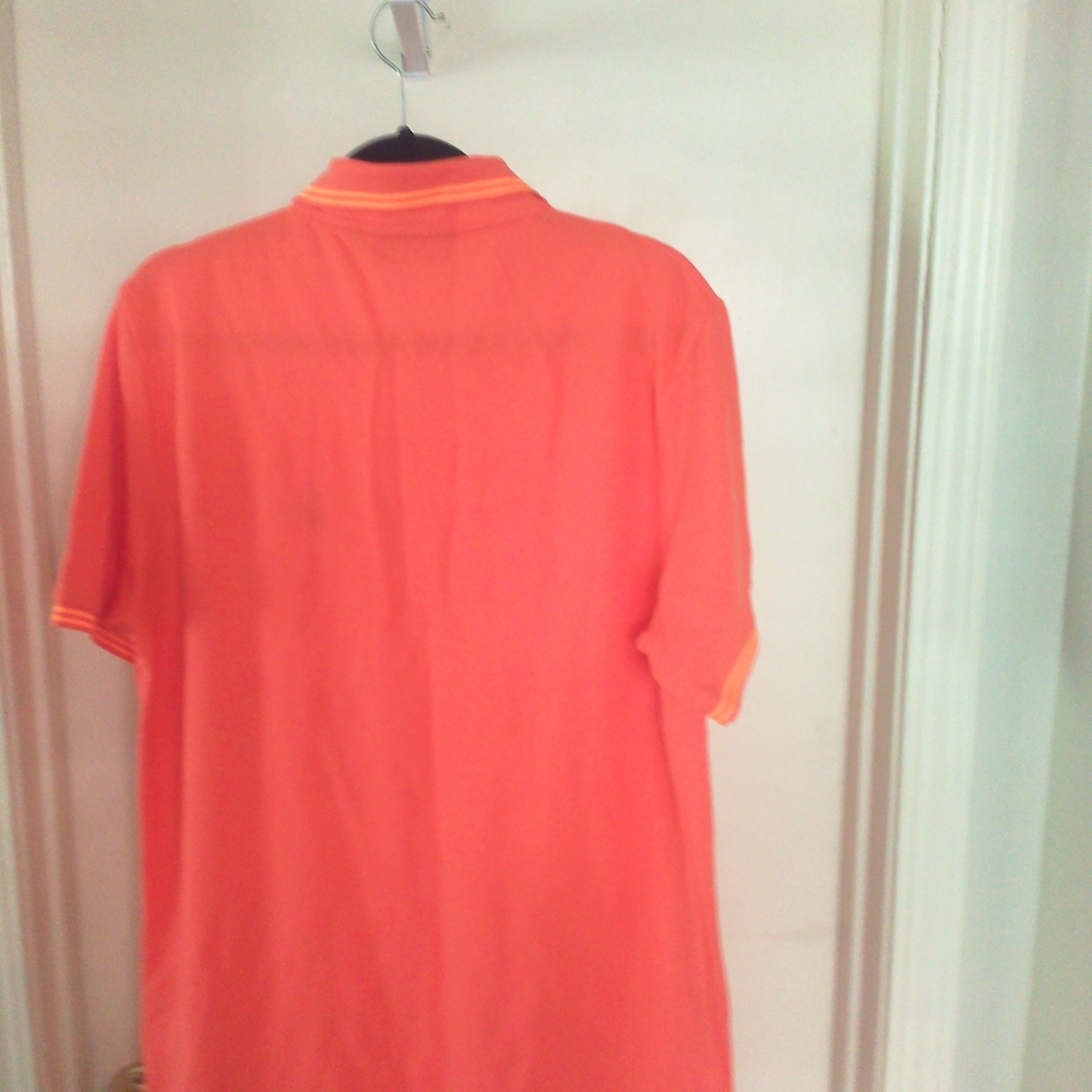 Men's Orange Psycho Bunny Polo Shirt - Picture 4 of 7